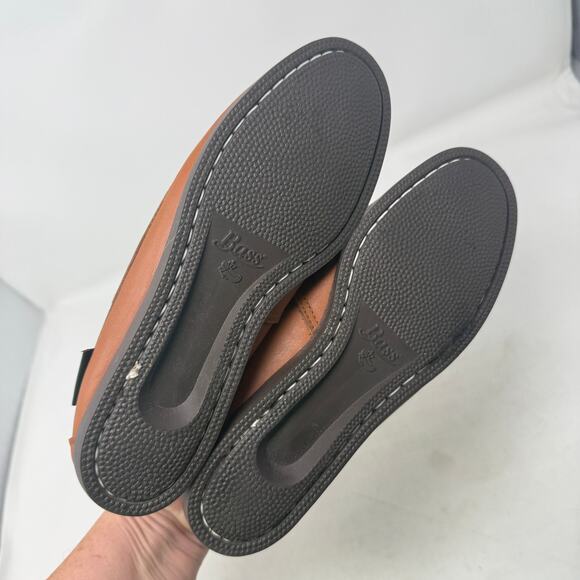 Vintage G.H. Bass & Co Fringe Moccasin Boat Shoes Brown Leather Size 7 - Picture 10 of 15